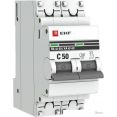 Выключатель автоматический EKF ВА 47-63 2P 50А (C) 4.5kA PROxima mcb4763-2-50C-pro
