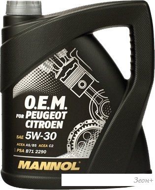 Моторное масло Mannol O.E.M. for peugeot citroen 5W-30 4л