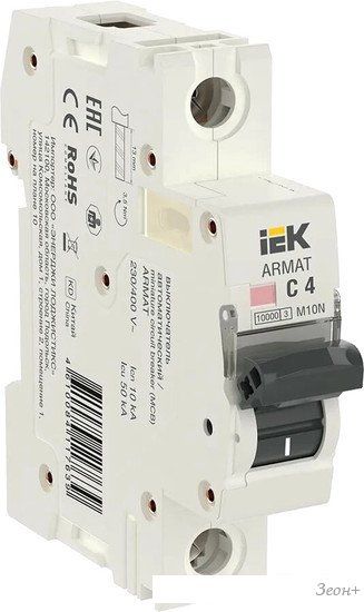 Выключатель автоматический IEK AR-M10N-1-C004