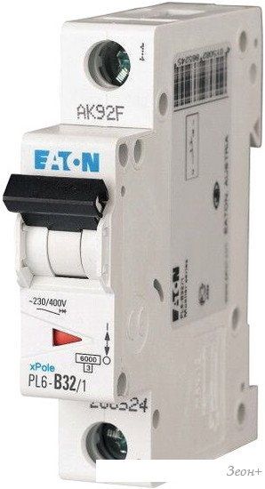 Выключатель автоматический Eaton PL6 1P 32А С 6кА 1M 286536