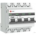 Выключатель автоматический EKF PROxima ВА 47-63 4P 63А (C) 4.5kA MCB4763-4-63C-pro