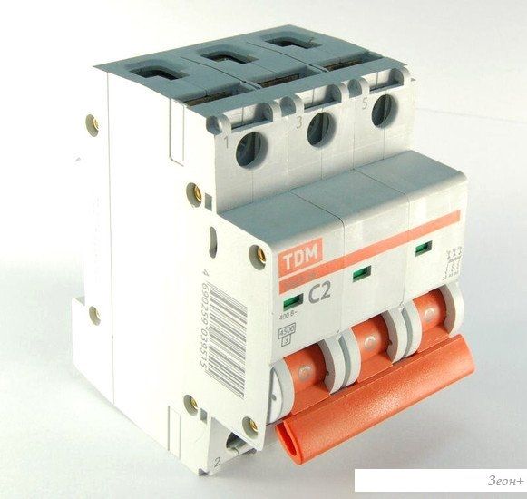 Выключатель автоматический TDM Electric ВА 47-29 3Р 10А (В) 4.5кА SQ0206-0040