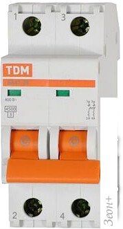 Выключатель автоматический TDM Electric ВА 47-29 2Р 13А (B) 4.5кА SQ0206-0025