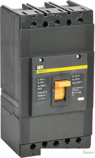 Выключатель автоматический IEK ВА 88-37 3п 400А 35кА С SVA40-3-0400
