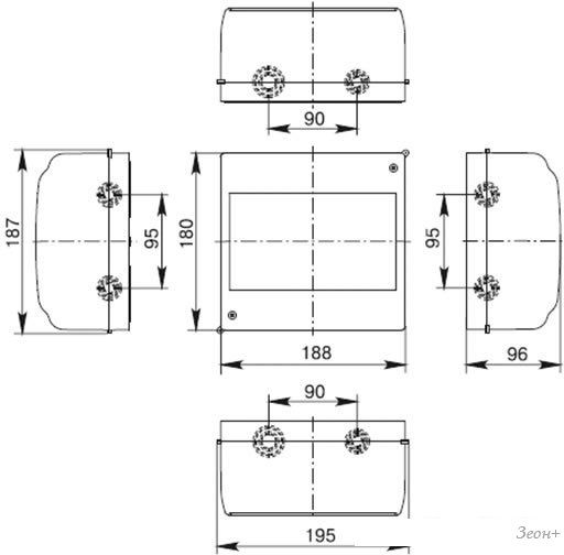Бокс пластиковый IEK MKP42-N-09-31-01