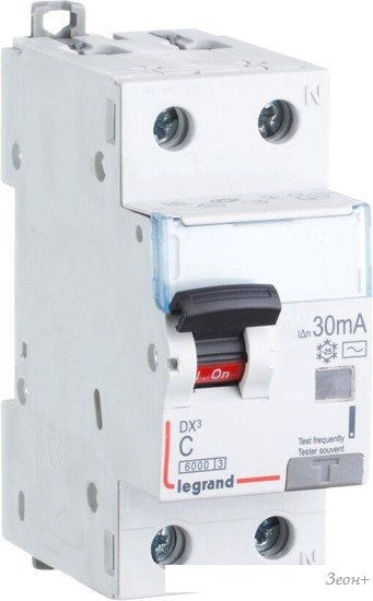 Дифференциальный автомат Legrand DX3 1P+N C 40A 30мА 6kA 2M 411006