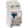 Дифференциальный автомат КЭАЗ OptiDin D63 2P (1P+N) C 25А 30мА тип A 6кА УХЛ4 103509