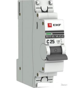   EKF  47-63 1P 25 (C) 4.5kA PROxima mcb4763-1-25C-pro