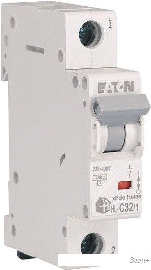 Выключатель автоматический Eaton HL-C321 1P 32A C 4.5кА 1M 194734