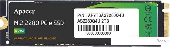 SSD Apacer AS2280Q4U M.2 PCIe Gen4 x4 1TB AP1TBAS2280Q4U-1