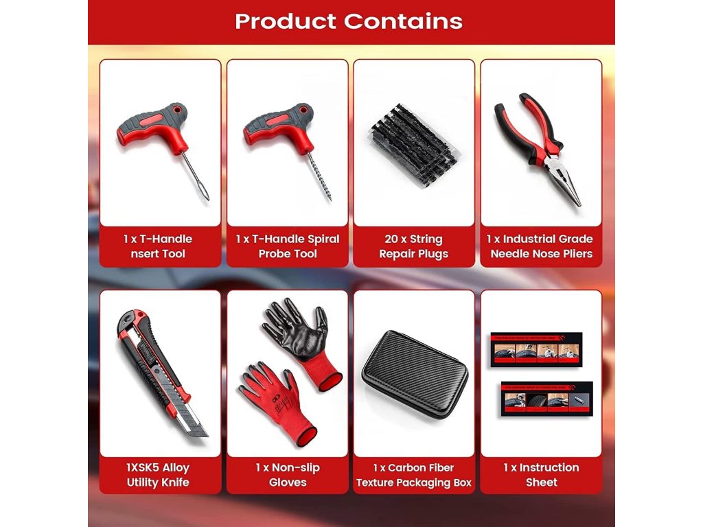 Набор для ремонта шин Lesasas Premium tire repair kit