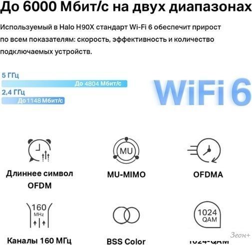 Wi-Fi система Mercusys Halo H90X (3-pack)