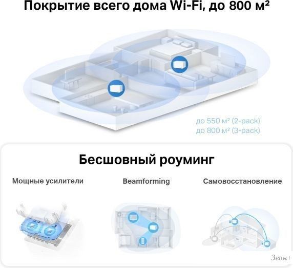 Wi-Fi система Mercusys Halo H90X (3-pack)