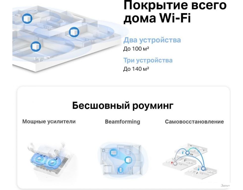 Wi-Fi система Mercusys Halo H30 (3 шт)