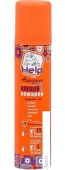 Аэрозоль от насекомых Help от клещей и комаров репеллентный 80221 75 мл