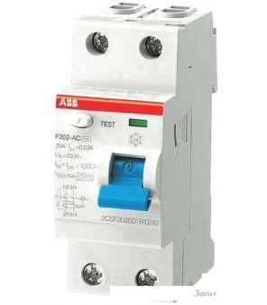 Устройство защитного отключения ABB F202 2P 40A 30mA 6kА 2М 2CSF202001R1400