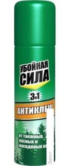 Спрей от насекомых Убойная сила Антиклещ 3в1 (150 мл)