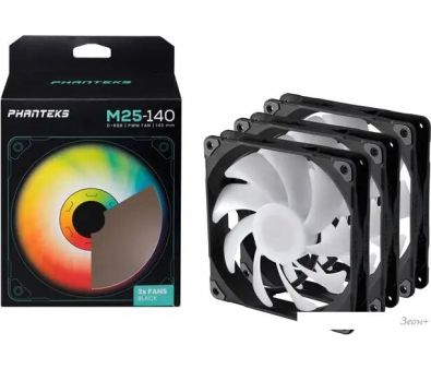   Phanteks M25-140 D-RGB PH-F140M25_DRGB_PWM_BK01_3P