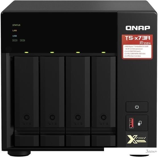 Сетевой накопитель QNAP TS-473A-8G