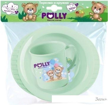 Тарелка для кормления Полимербыт Polly Мамино счастье! 4342222