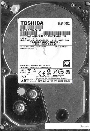 Жесткий диск Toshiba HDKPC09A0A01 2TB