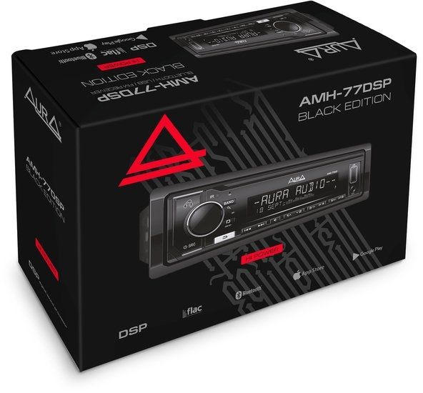 USB-магнитола Aura AMH-77DSP Black Edition