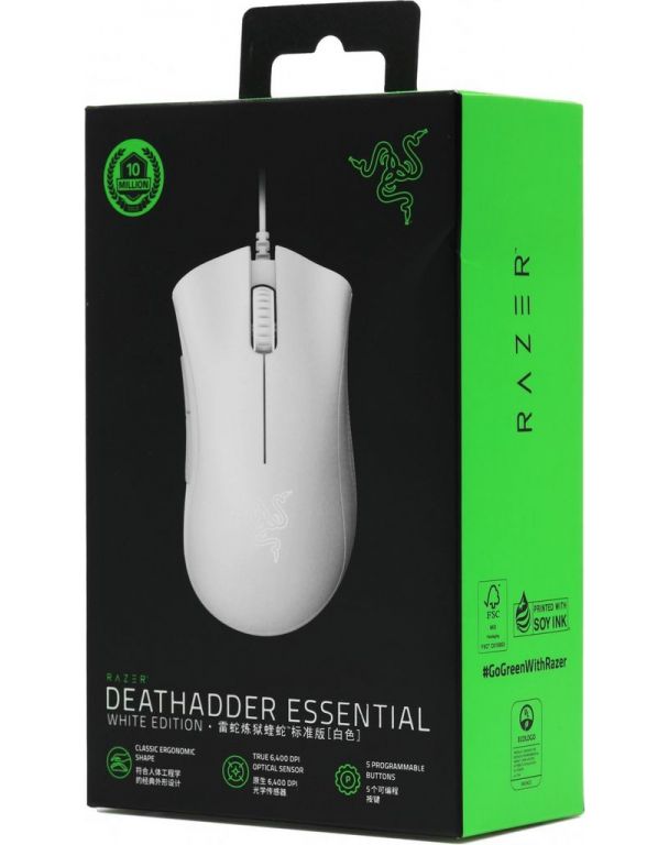 Игровая мышь Razer DeathAdder Essential Mercury White