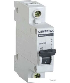 Generica ВА 47-29 1Р 63А 4.5кА MVA25-1-063-C