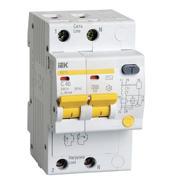 Дифференциальный автомат IEK MAD10-2-040-C-030