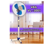 Вентилятор напольный VAIL VL-3001 blue