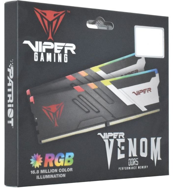 Оперативная память Patriot Viper Venom RGB 2x16ГБ DDR5 7400МГц PVVR532G740C36K