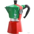 Гейзерная кофеварка Bialetti Moka Express Tricolor (6 порций)