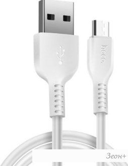 Кабель Hoco X20 Micro USB (2 м, белый)