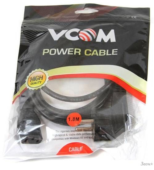 Кабель Vcom CE021-CU0.75EURO-1.8м