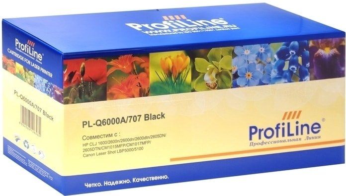 Картридж ProfiLine PL-Q6000A/707-Bk (аналог HP Q6000A, Canon Cartrige 707B)
