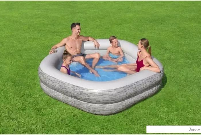 Надувной бассейн Bestway Splash Paradise 54423 (213х206х53)