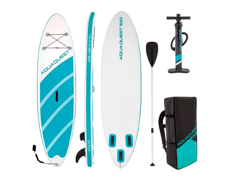 SUP-доска Intex Aqua Quest 320 320x81x15см, насос, весло, лиш, сумка, до 150кг 68242