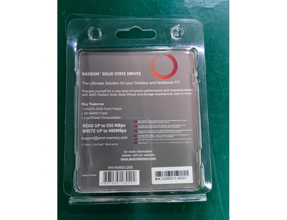 SSD AMD Radeon Client 512GB R5MS512G5