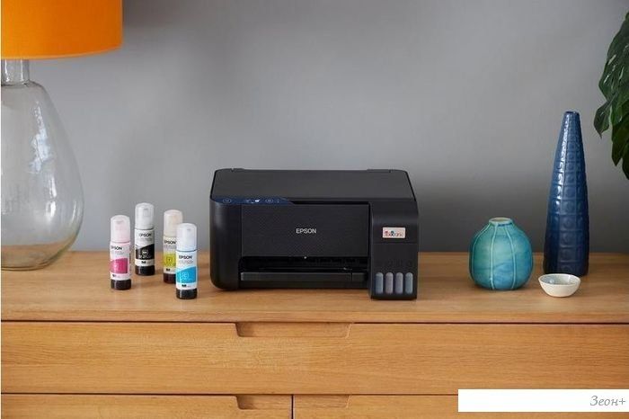 МФУ Epson EcoTank L3211 (ресурс стартовых контейнеров 6500/8100, контейнер 003)