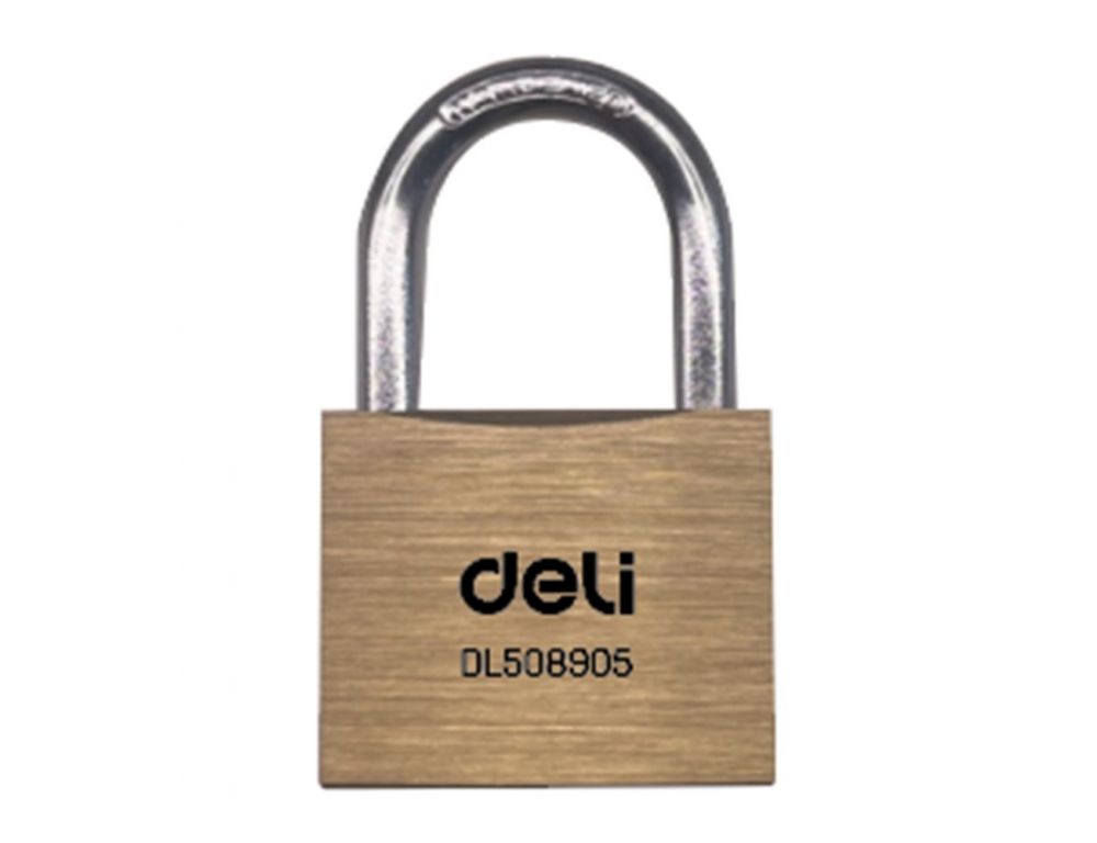 Замок навесной Deli DL508905 латунный
