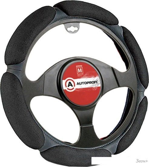 Оплетка на руль Autoprofi SP-5026 BK (M) (черный)
