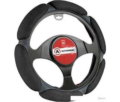 Оплетка на руль Autoprofi SP-5026 BK (M) (черный)