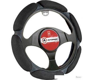 Оплетка на руль Autoprofi SP-5026 BK (L) (черный)