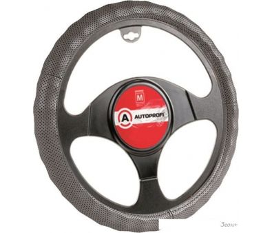 Оплетка на руль Autoprofi AP-396 D.GY (M) (серый)