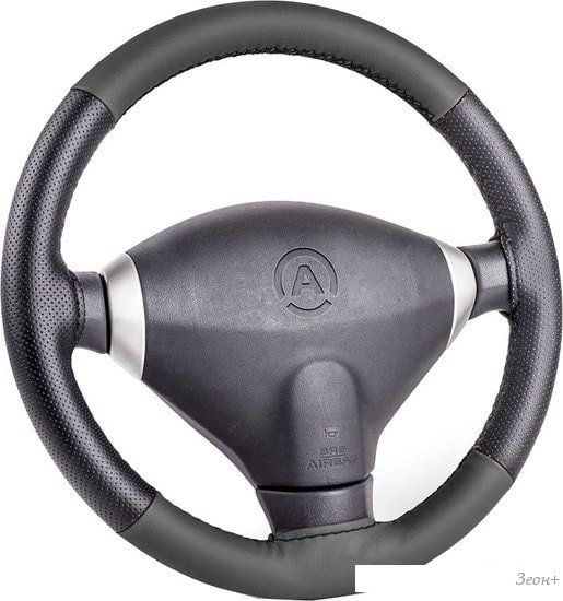 Оплетка на руль Autoprofi SAM-100 BK/BK (M) (черный)