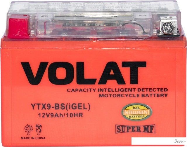 Мотоциклетный аккумулятор VOLAT YTX9-BS(iGEL) (9 А·ч)