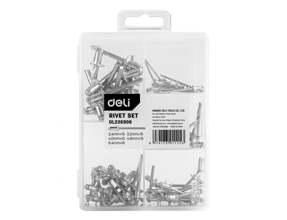 Набор заклепок Deli DL236906