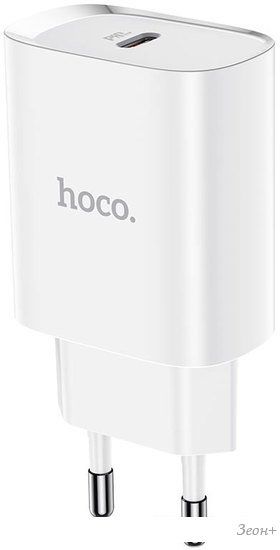 Сетевое зарядное Hoco N14 Smart charging (белый)