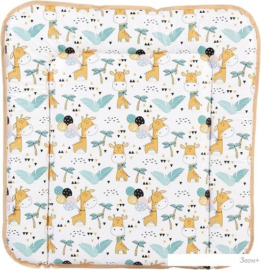 Пеленальный матрас Polini Kids Жирафик на комод 65x65 0002728