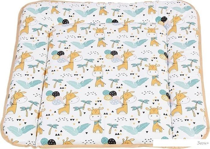 Пеленальный матрас Polini Kids Жирафик на комод 65x65 0002728